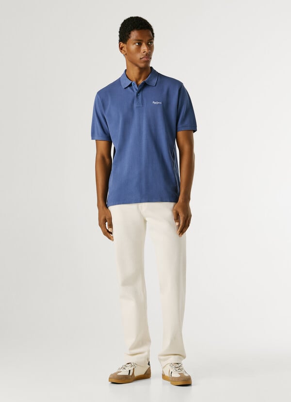 GARMENT DYED PIQUE POLO SHIRT