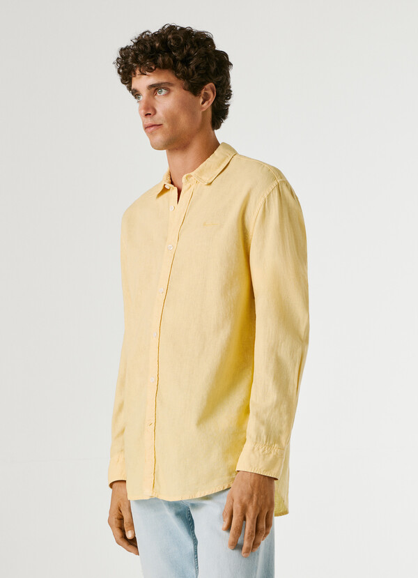 REGULAR FIT GARMENT DYED SHIRT