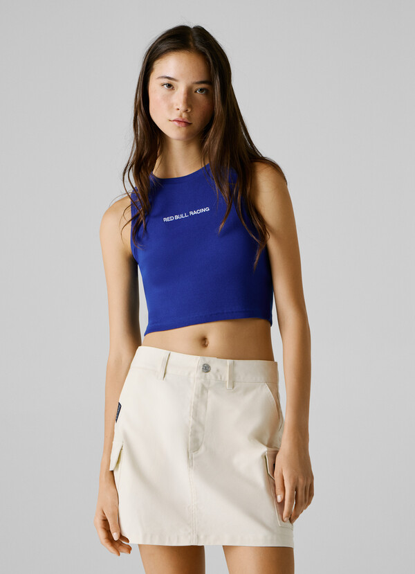 CROPPED SLEEVELESS TOP