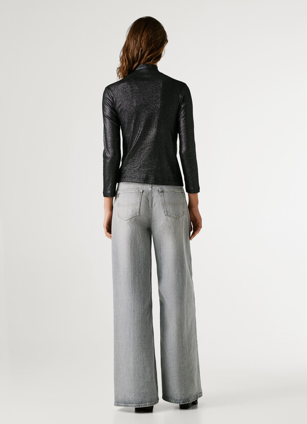 LONG SLEEVE RIBBED T-SHIRT