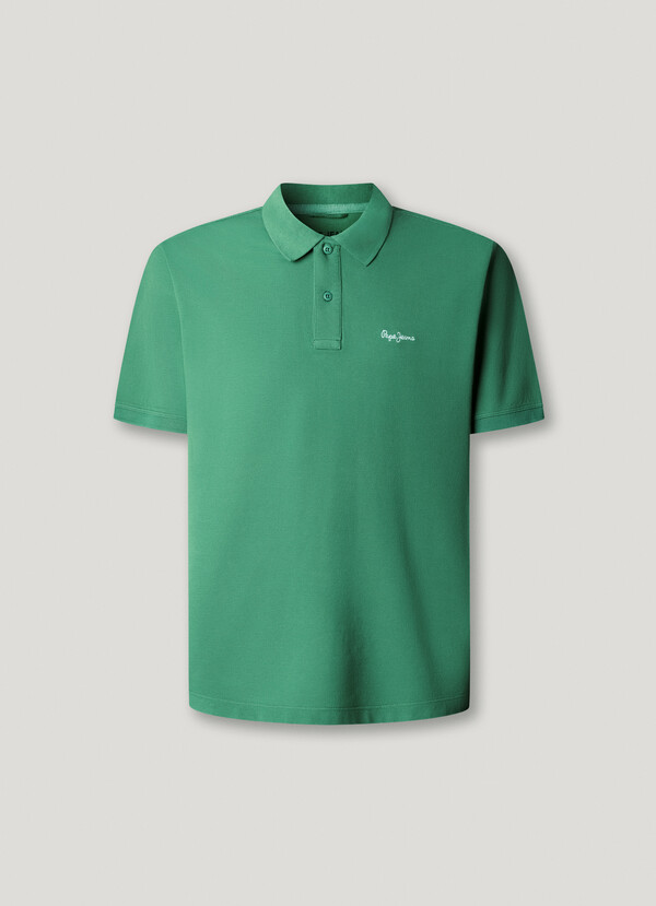 GARMENT DYED PIQUE POLO SHIRT