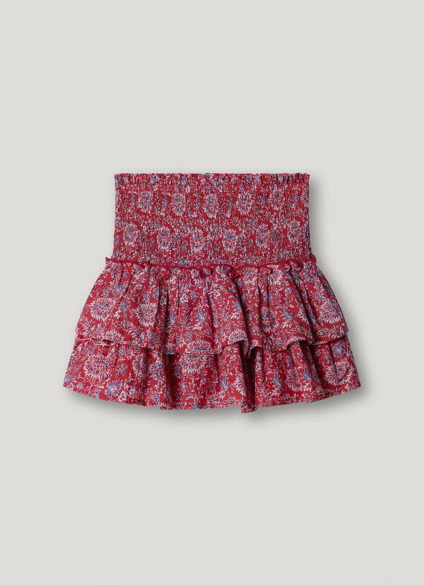 FLORAL PRINT MINI SKIRT