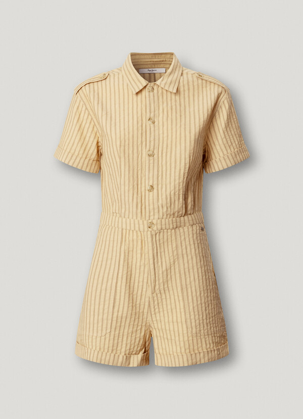 STRIPED MINI JUMPSUIT