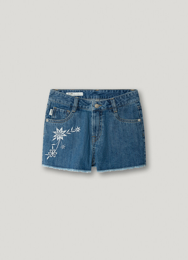 RELAXED FIT DENIM SHORTS