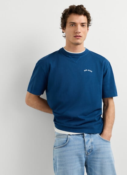 CASUAL FIT LOGO PRINT T-SHIRT