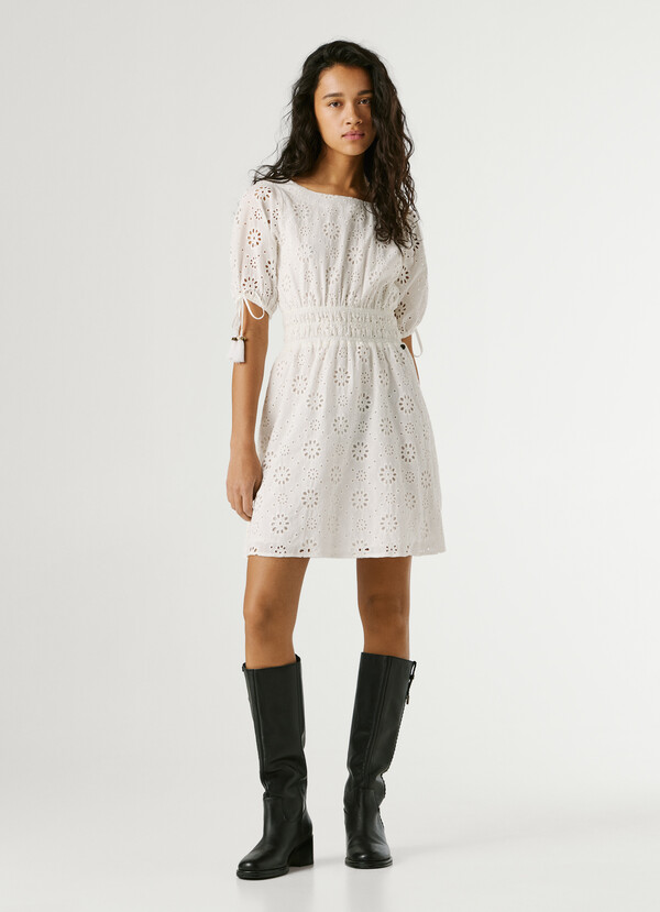 OPENWORK DETAIL MINI DRESS