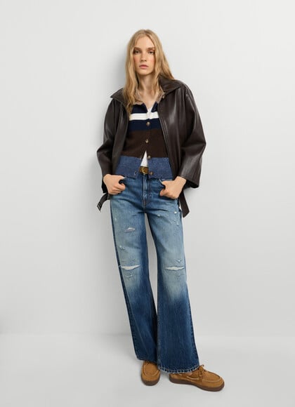 LEXA - HIGH-RISE STRAIGHT FIT JEANS