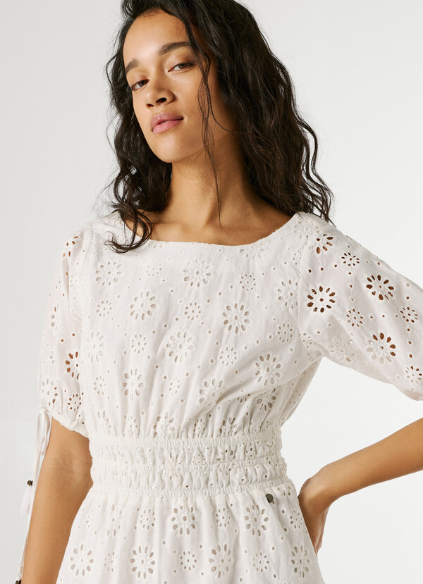 OPENWORK DETAIL MINI DRESS