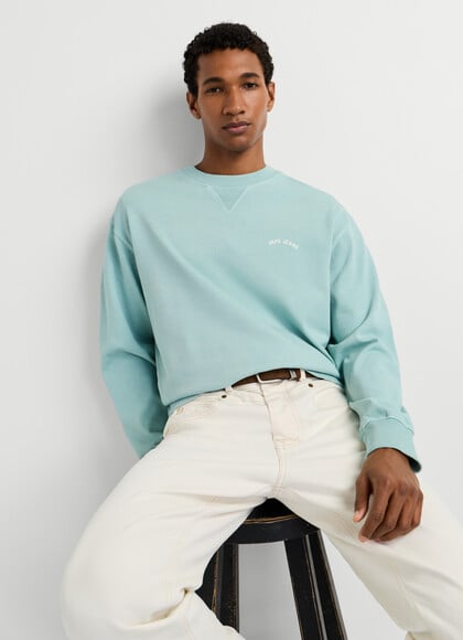 CREW NECK CASUAL FIT SWEATSHIRT