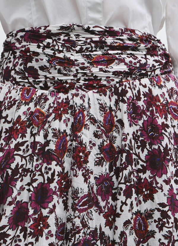 FLORAL PRINT MAXI SKIRT