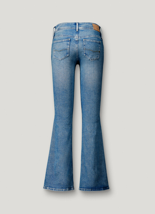 PIMLICO- LOW-RISE FLARE FIT JEANS