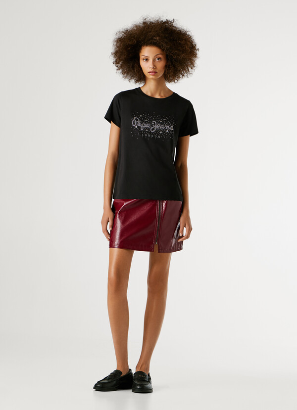 STRASS LOGO T-SHIRT
