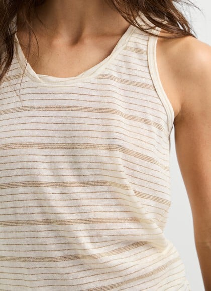 SLEEVELESS STRIPED TOP