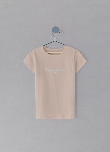 SLIM FIT GLITTER LOGO T-SHIRT
