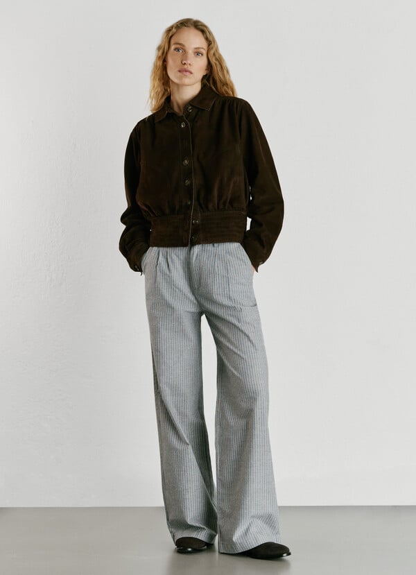 STRAIGHT STRIPED TROUSERS