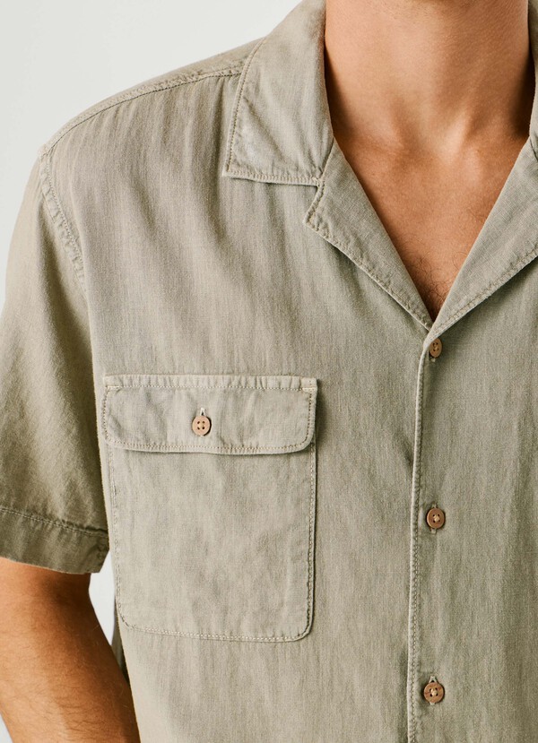SHIRT WITH CUBAN COLLAR