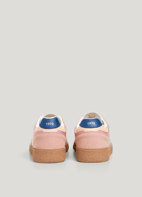SUEDE EFFECT CUPSOLE SNEAKERS