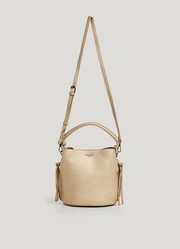 BUCKET BAG IN LEATHER EFFECT