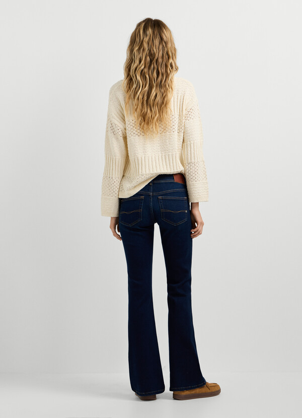 LOW-RISE FLARE FIT JEANS - PIMLICO