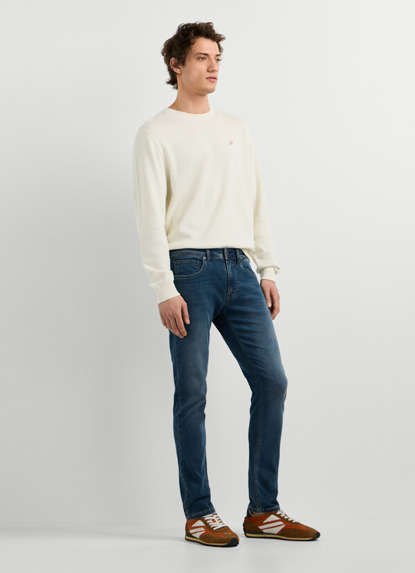 SLIM FIT MID-RISE JEANS - TRACK