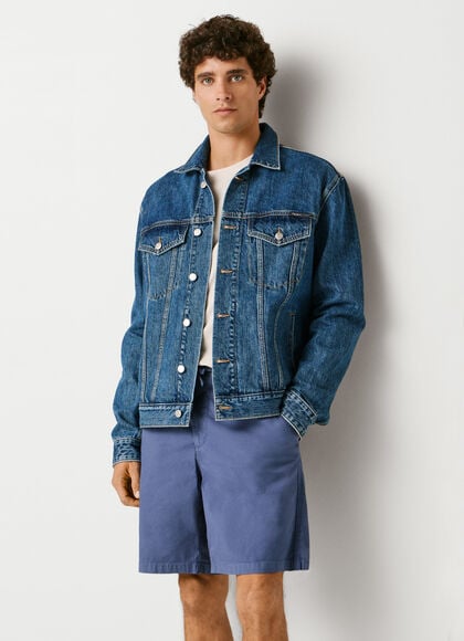 RELAXED FIT POPLIN SHORTS