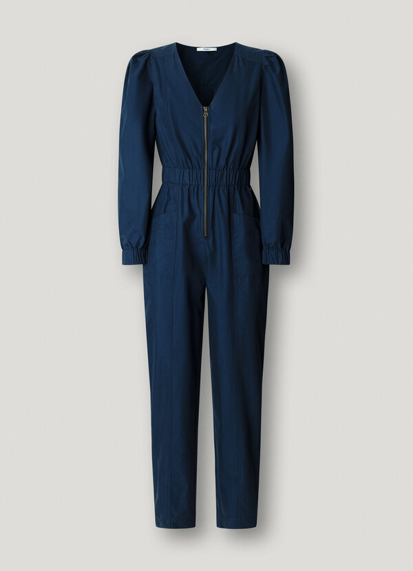 V-NECK MAXI JUMPSUIT