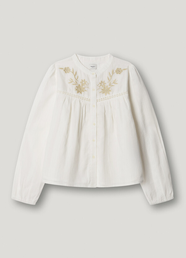 EMBROIDERED DETAILS BLOUSE