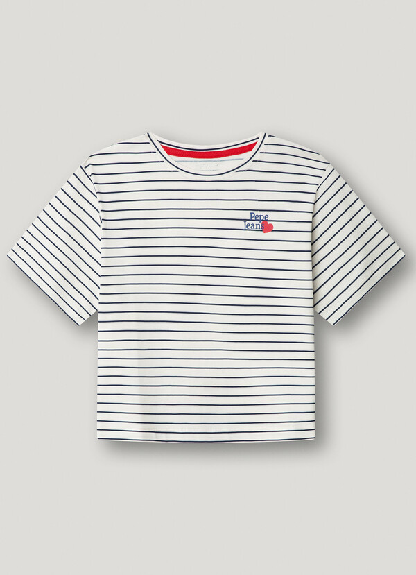 RELAXED FIT STRIPED T-SHIRT