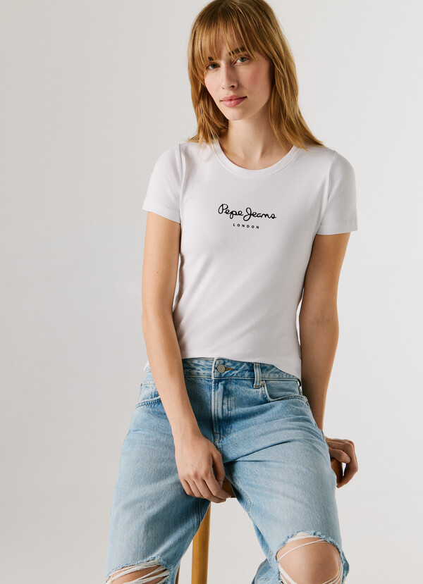 SLIM FIT LOGO PRINT T-SHIRT
