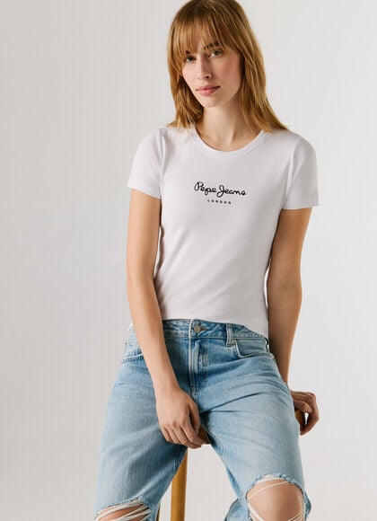 SLIM FIT LOGO PRINT T-SHIRT