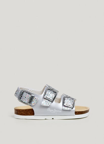 SANDALS WITH GLITTER DETAILS