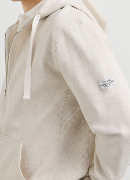 RELAXED FIT FULL ZIP HOODIE