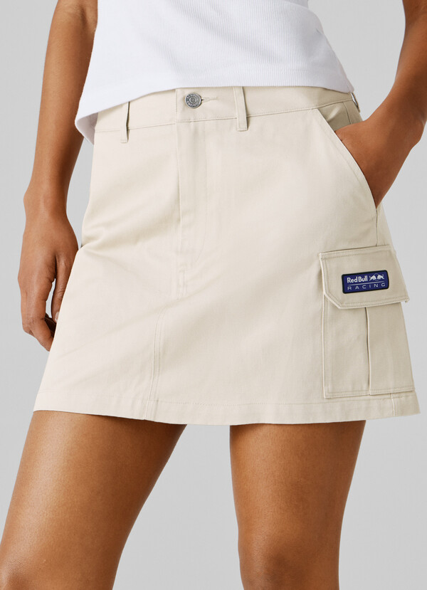 SHORT CARGO TWILL SKIRT