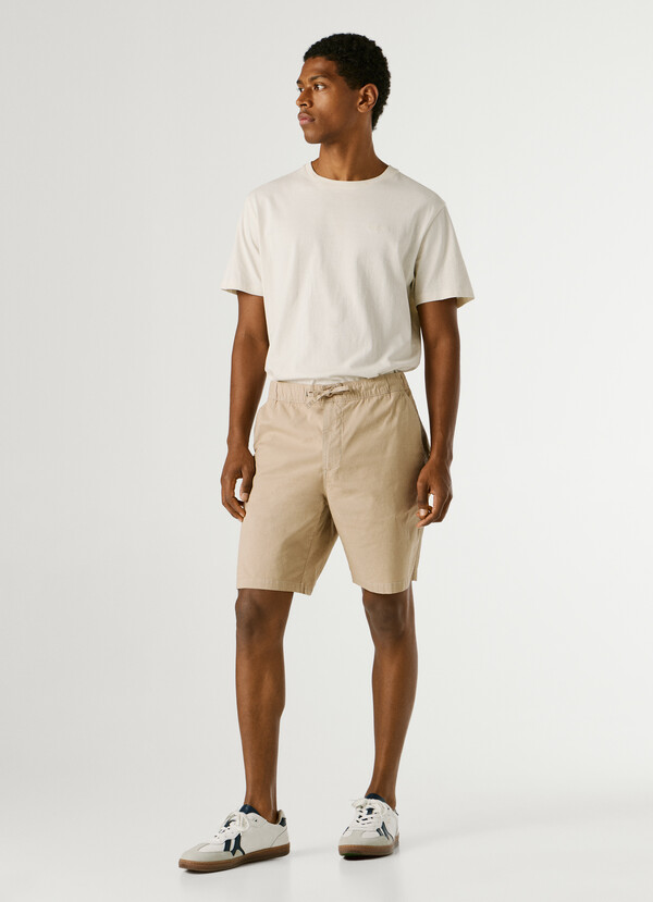 RELAXED FIT POPLIN SHORTS