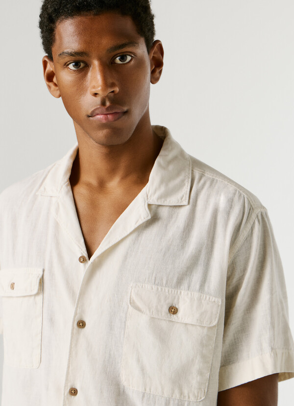 SHIRT WITH CUBAN COLLAR