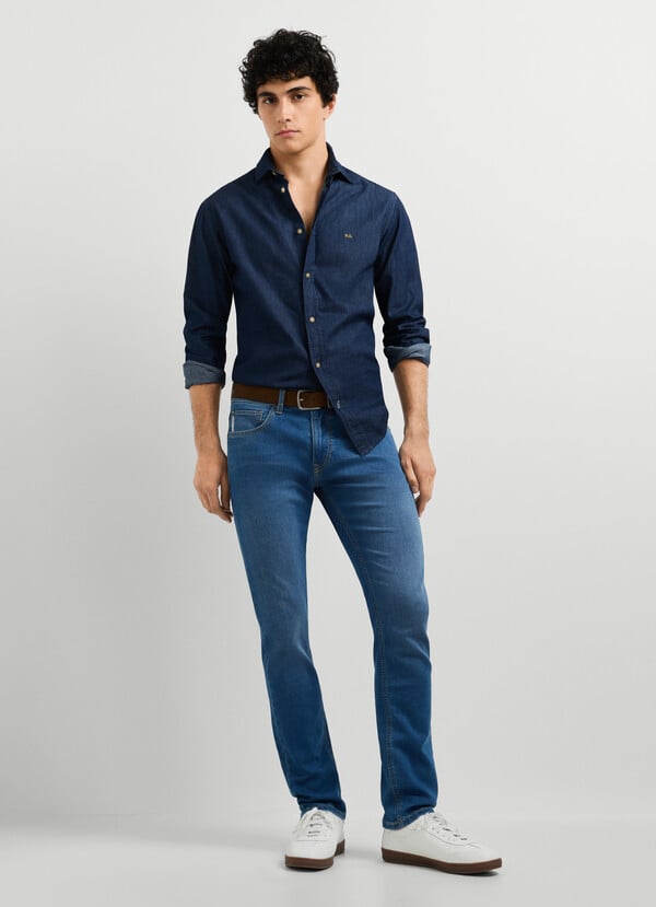 TRACK - SLIM FIT MID-RISE JEANS