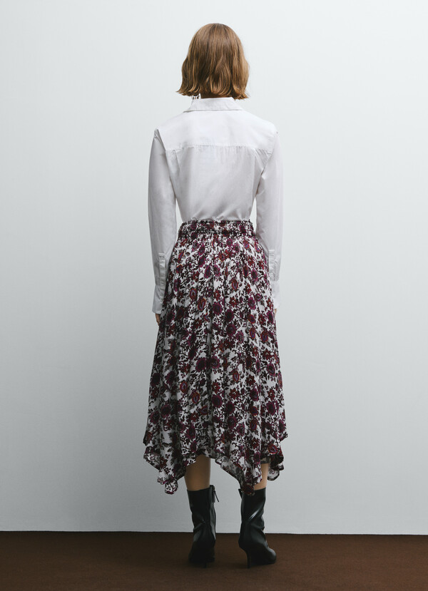 FLORAL PRINT MAXI SKIRT