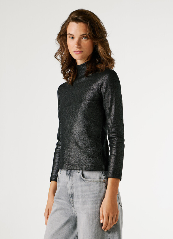 LONG SLEEVE RIBBED T-SHIRT