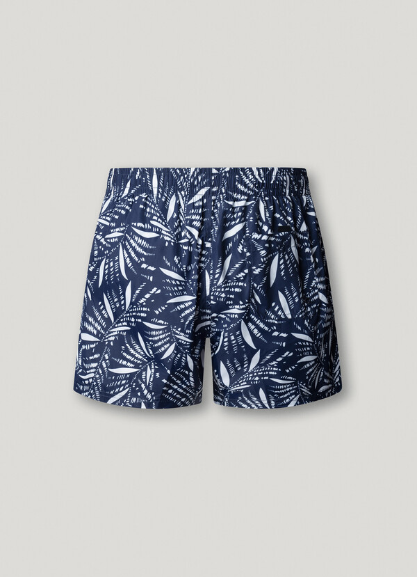 SWIM SHORTS WITH LEAF PRINT