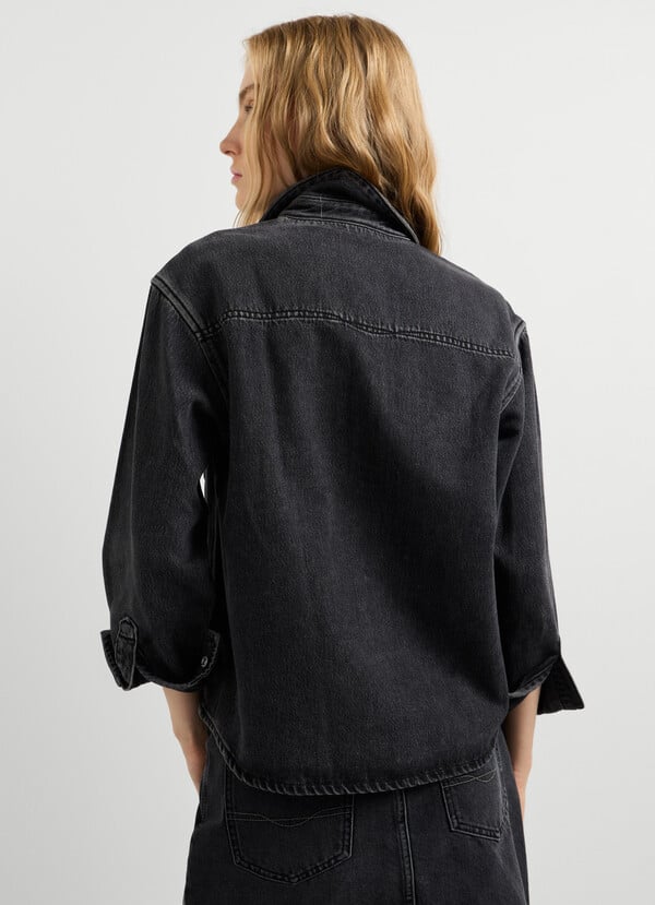 RELAXED FIT DENIM OVERSHIRT