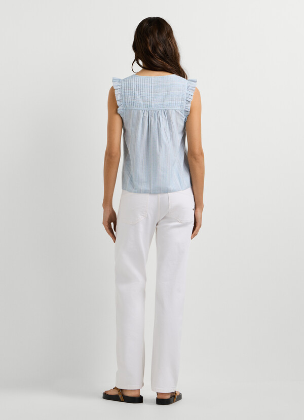 FLUID STRIPED BLOUSE