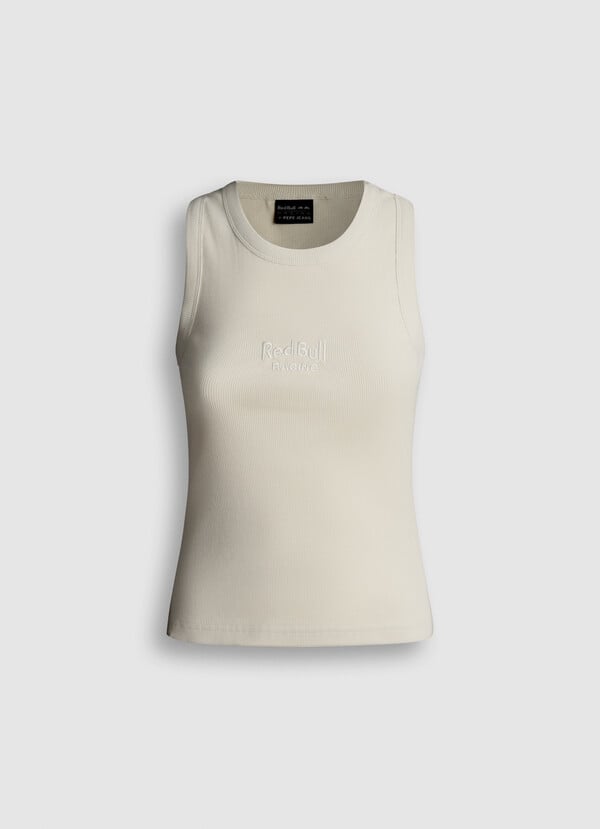 SLEEVELESS RIBBED TOP