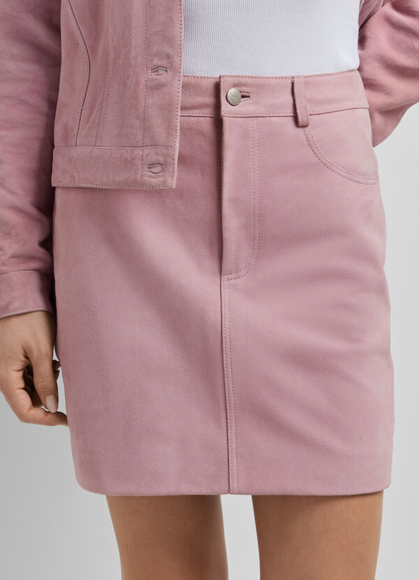 SUEDE MINI SKIRT