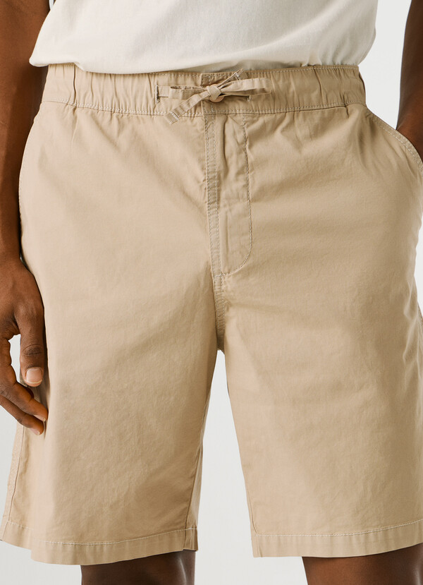 RELAXED FIT POPLIN SHORTS