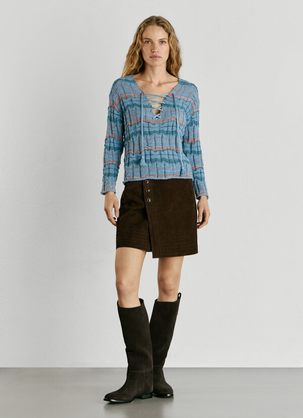 V-NECK KNIT JUMPER