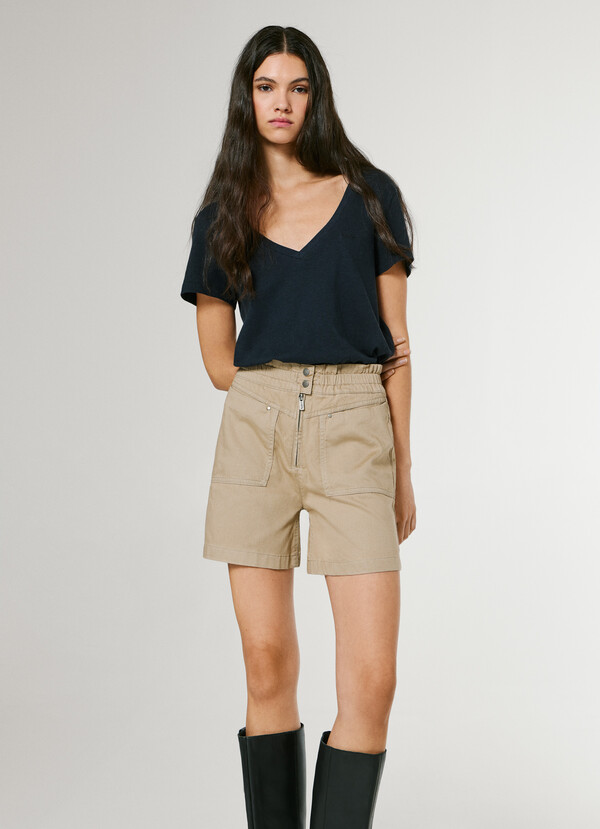 PAPERBAG TWILL SHORTS