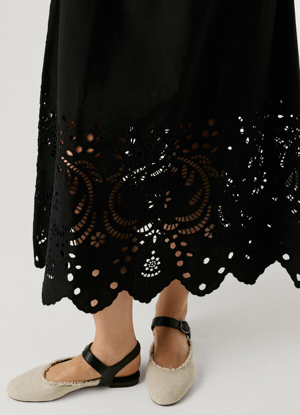 OPENWORK DETAIL MAXI DRESS
