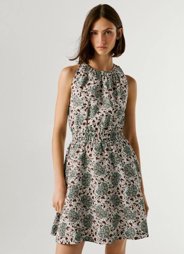 FLORAL PRINT MINI DRESS