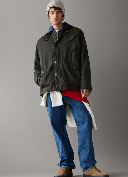 REGULAR FIT WAXED FINISH JACKET