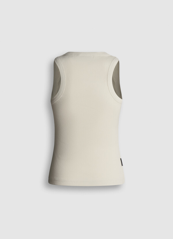 SLEEVELESS RIBBED TOP